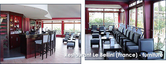 Restaurant Le Belini (France), furniture